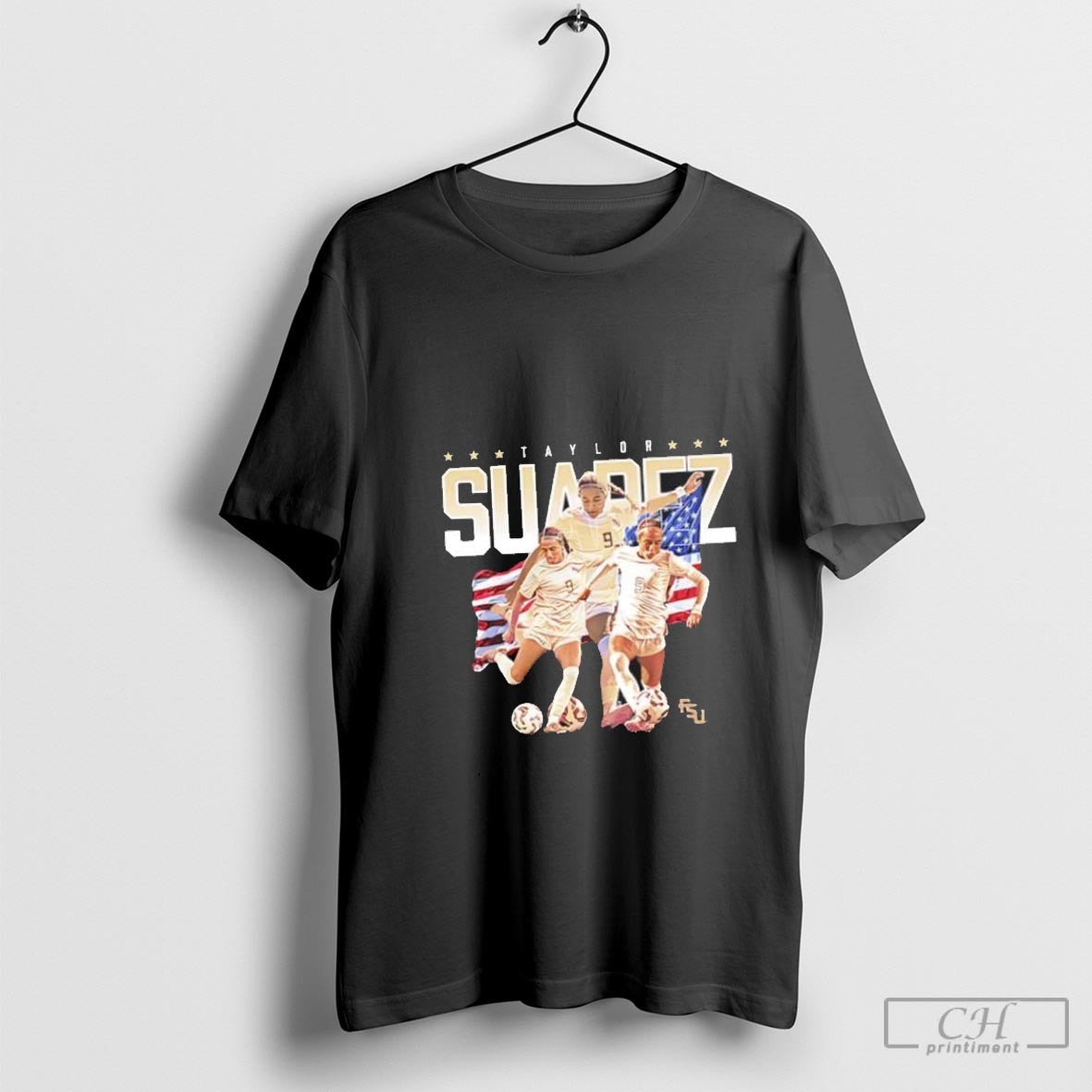 Taylor Suarez Florida State Seminoles womenÃ¢â‚¬â„¢s soccer player collage shirt
