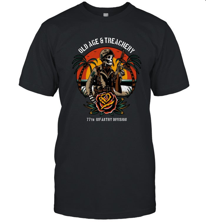 Limited Old Bastard Old Age & Treachery 77th Infantry Shirts