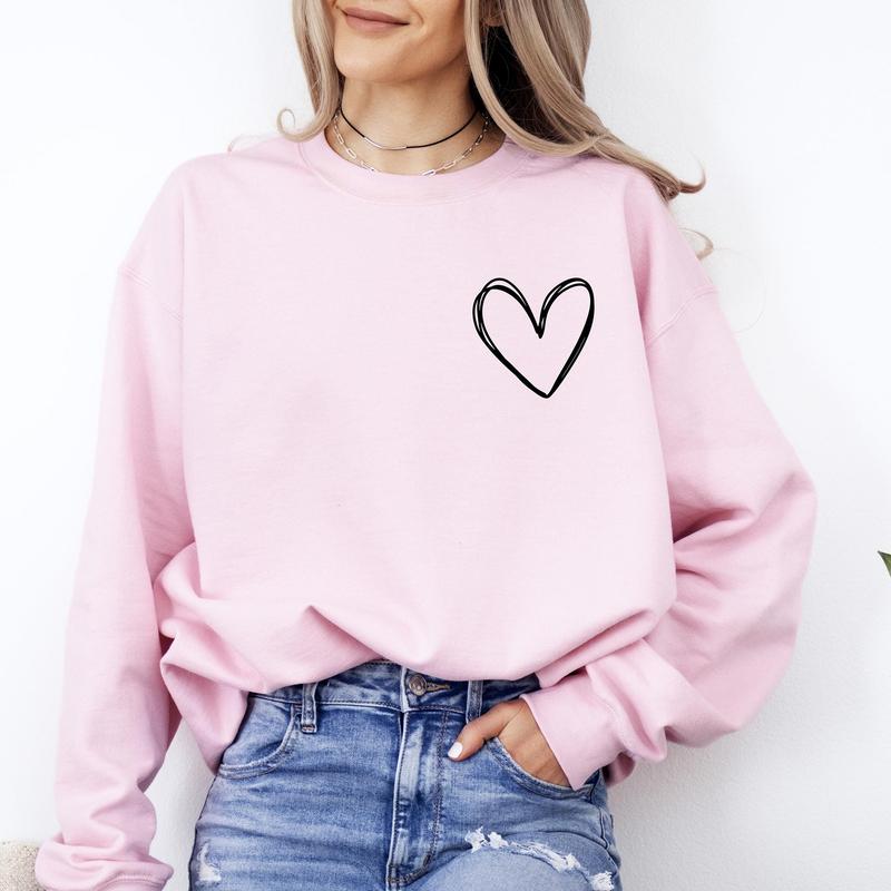 Valentines Heart Sweatshirt, Womens Valentine's Day Sweatshirt, Couple Gift Sweatshirt, Heart Hoodie, Anniversary Day Gift, Christmas Gift