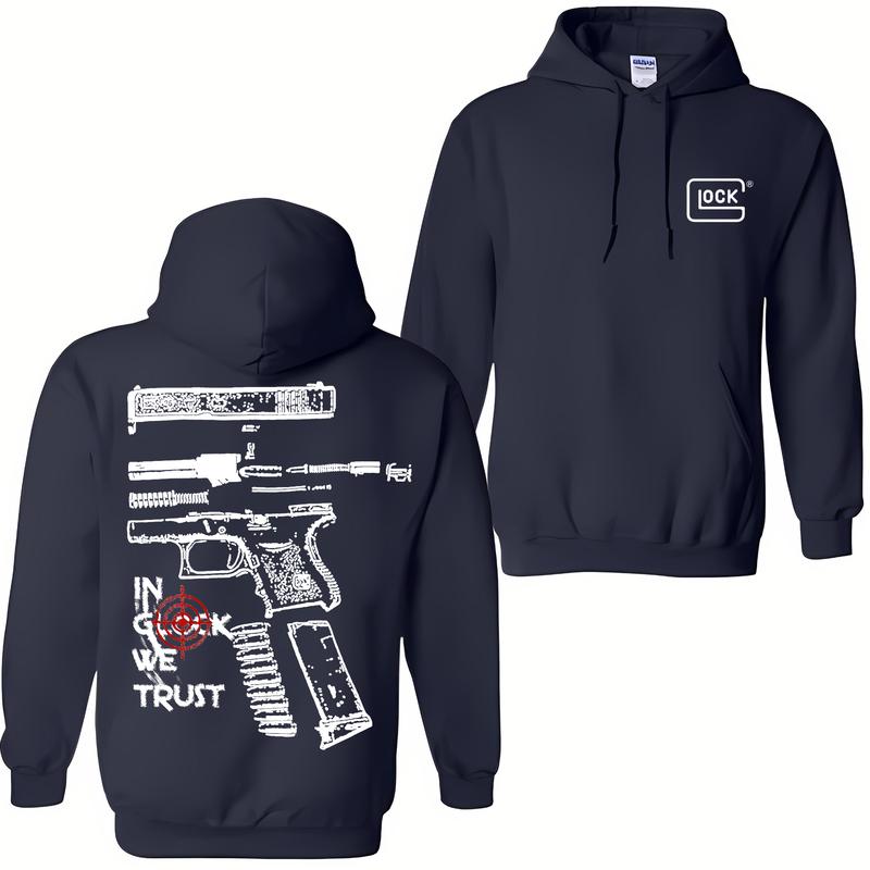 In Glock We Trust Hoodie For Men , Menswear And Womenswear Hoodie, For Her ,For Him Classic