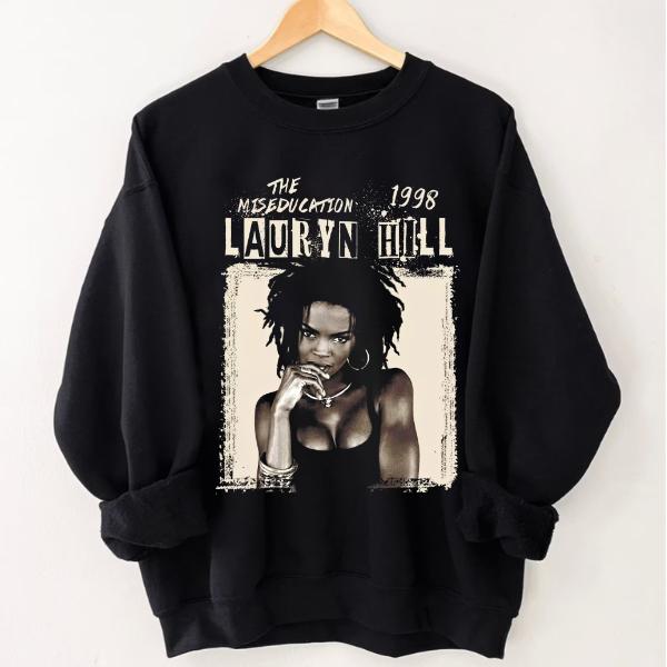 Lauryn Hill Rapp Sweatshirts, Lauryn Hill Retro 90s Lauryn Hill Shirt Streetwear Classic Sweatshirts Cotton Menswear