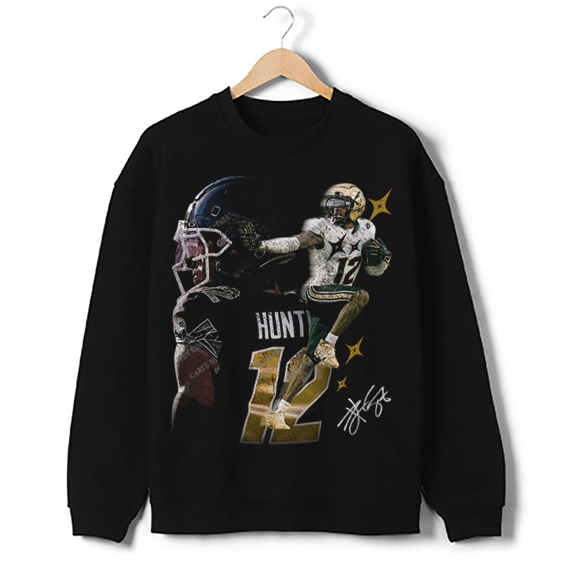 Travis Hunter Graphic Sweatshirt Bih You Thought Football Custom Design Graphic Crewneck Sweatshirt