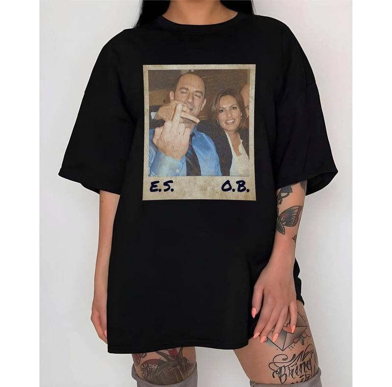 Elliot Stabler And Olivia Benson Shirt Law And Order Shirt Elliot And Olivia Law And Order Svu Vintage Shirt Shirt Fabric
