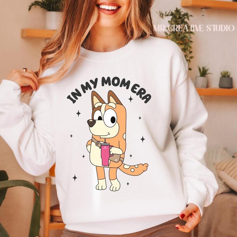 Bluey Mum Sweatshirt - Bluey Sweatshirt - Era  - Styles for Every Occasion - Sizes for Everyone - Colors Galore - Shared Styles - Minimalist Chic