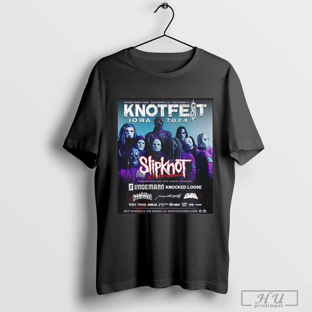 Slipknot 25th Anniversary Festival Knotfest Iowa 2024 At Brazil On October 19th And 20th At Allianz Parque In Sao Paulo Unisex T-Shirt