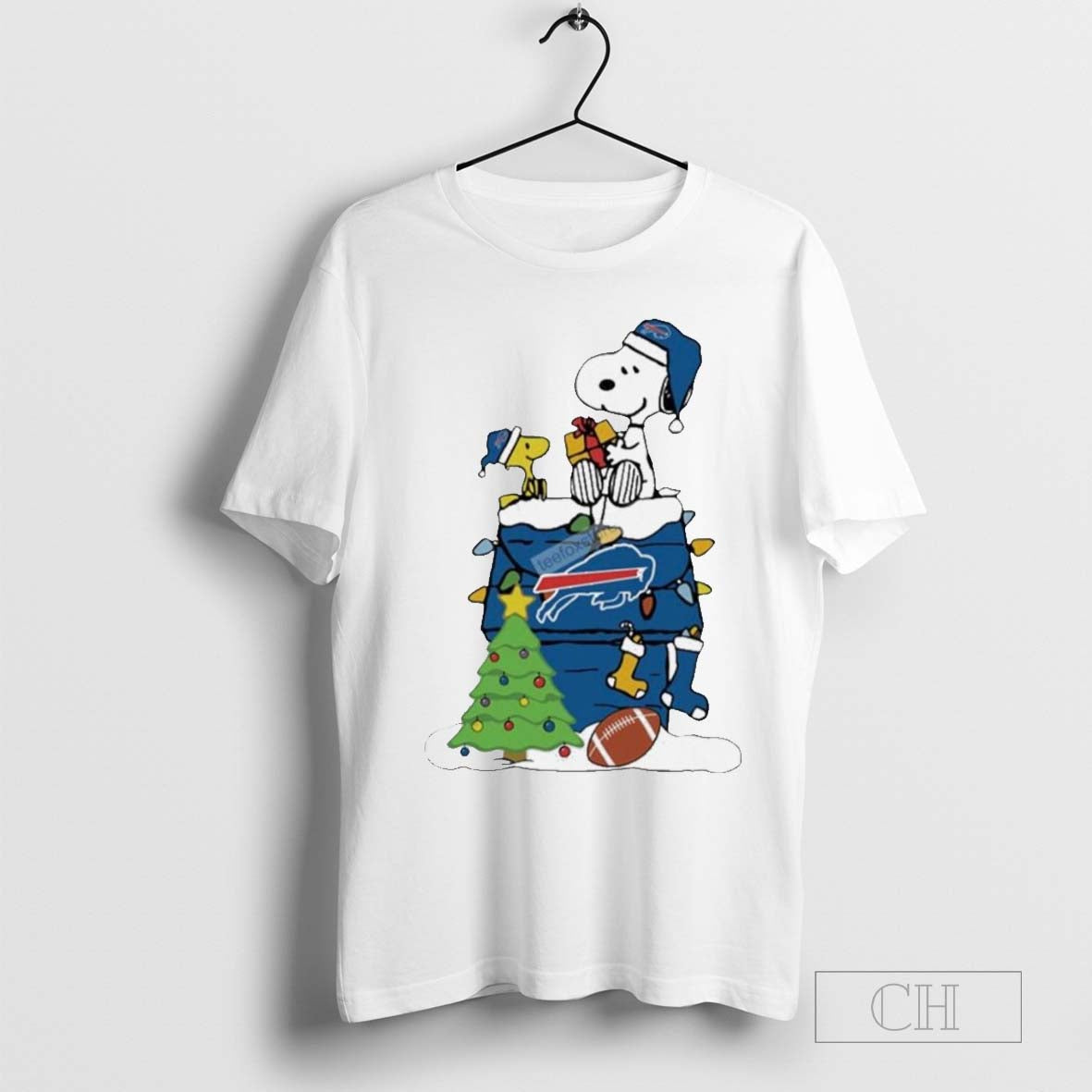 Snoopy Woodstock Buffalo Bills Christmas T-Shirt