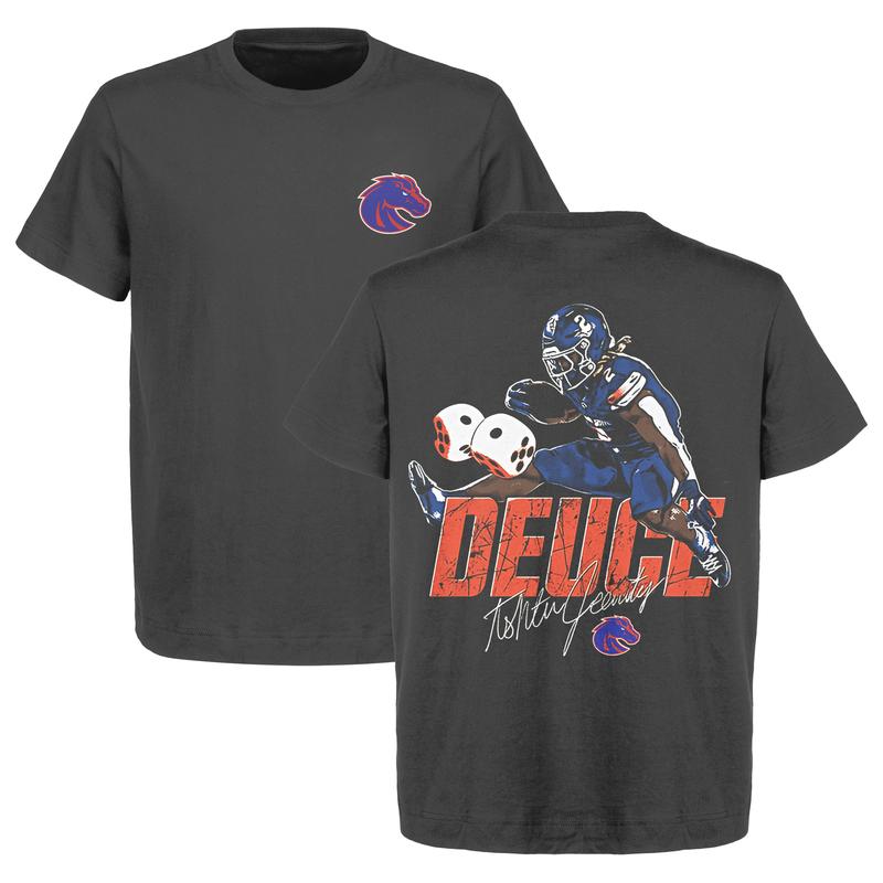 Hei2Man Ashton Jeanty Signature Deuce Graphic T-Shirt | Heavy Cotton | Men's & Women's Retro American College Football Shirt