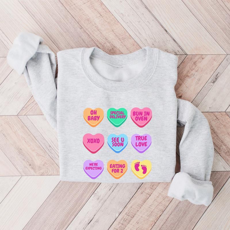 Pregnancy Announcement Gift Valentine baby Reveal Valentine's Day Pregnancy Shirt Gift for new Mom Maternity Valentines Shirt pregnant shirt