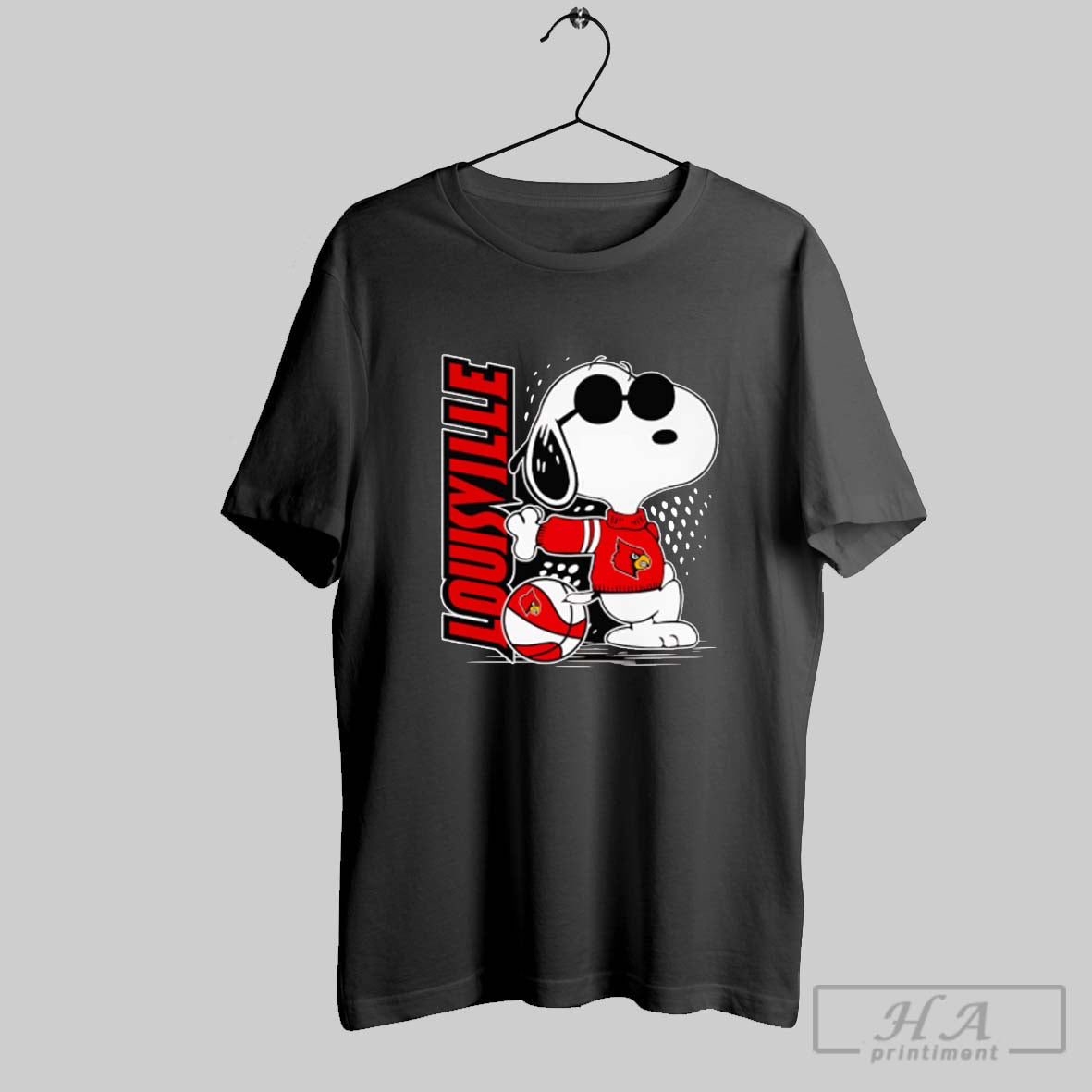 Snoopy Louisville Cardinals Volleyball Shirt
