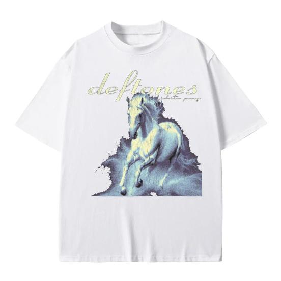 Deftones WHITE PONY Vintage Style Shirt Cotton Decoration Menswear Top