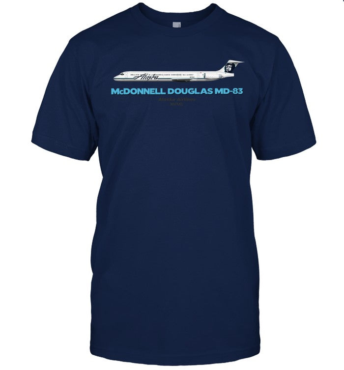 McDonnell Douglas MD-83 Alaska Airlines Shirt