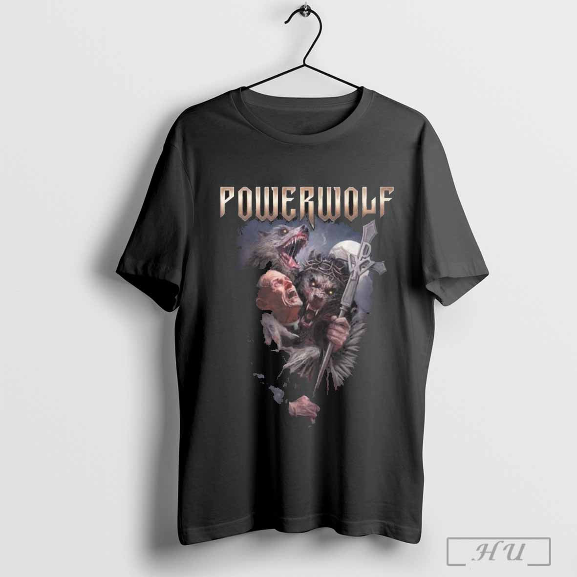 Power Wolf Thunder Priest T Shirt