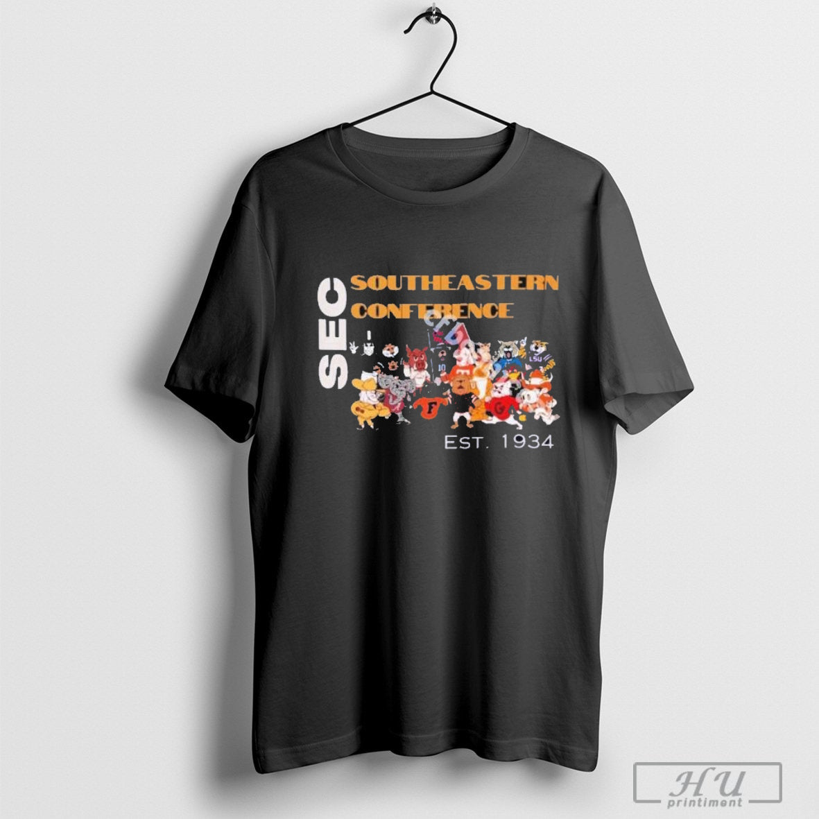 Southeastern Conference Game Day SEC Mascot Est 1934 T-Shirt