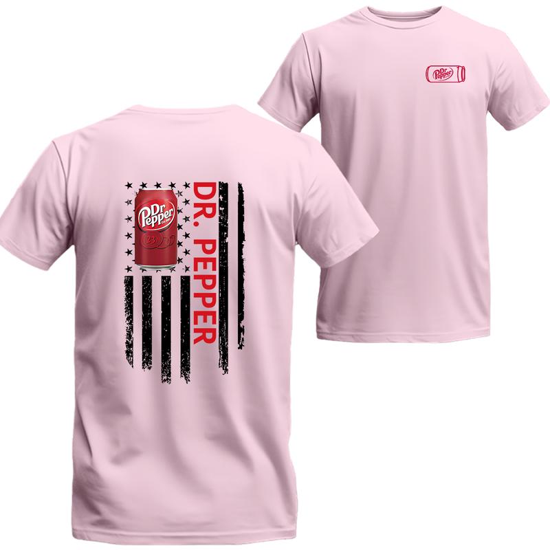 Dr.Pepper 2 Sided Unisex Shirt Logo Flag Shirt, Unisex T-shirt For Men, For Women, Best choice, Menswear Top, Beer Shirt Underwear Tshirt