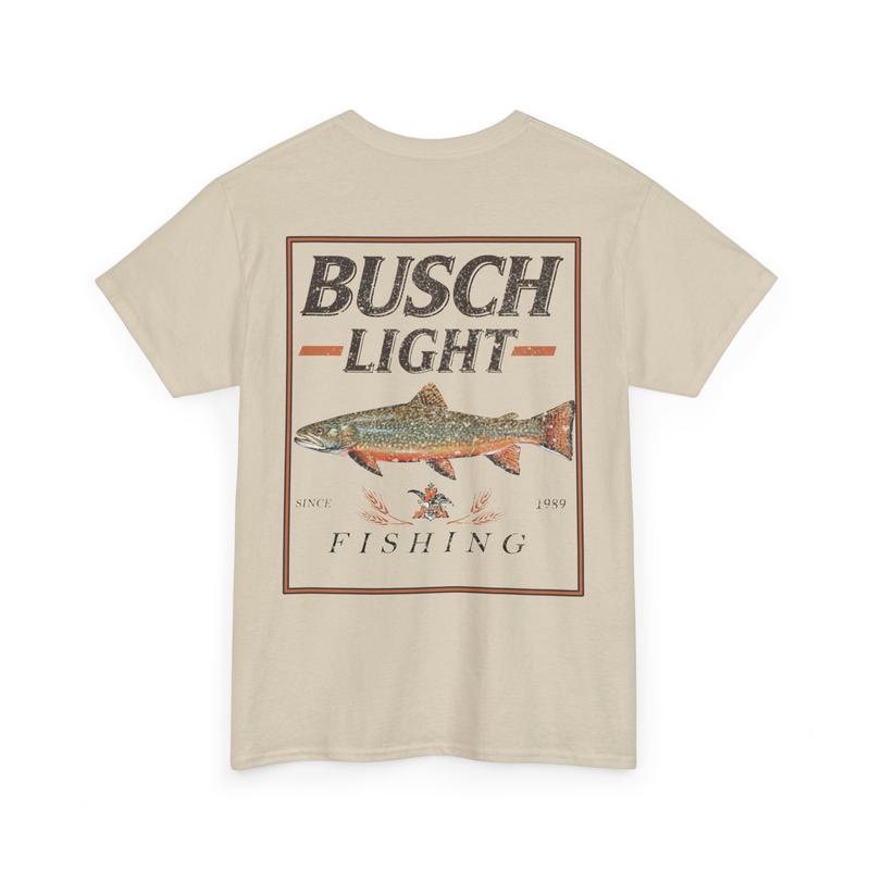 Busch Light Fishing Perch Unisex T-Shirt scene clothing