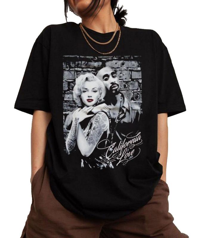 Marilyn Monroe Tupac Shakur California Love Shirt, Vintage Tupac Shakur Shirt, 2Pac 90s Shirt, 2Pac Shakur Shirt, Vintage 90s Bootleg Tupac Shirt, 90s