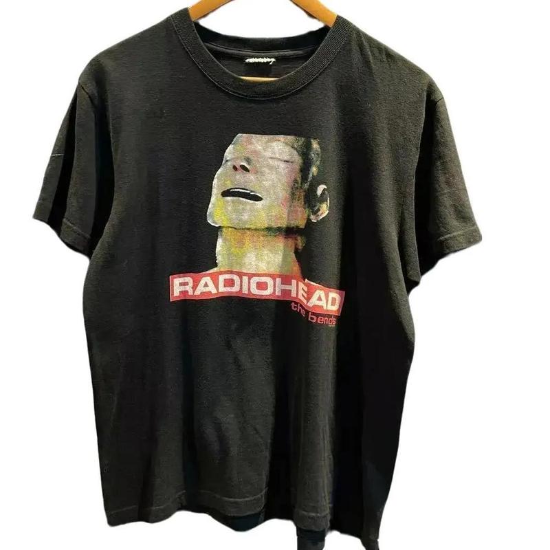 Radiohead The Bends 1995 Vintage Cotton Black Unisex T-shirt