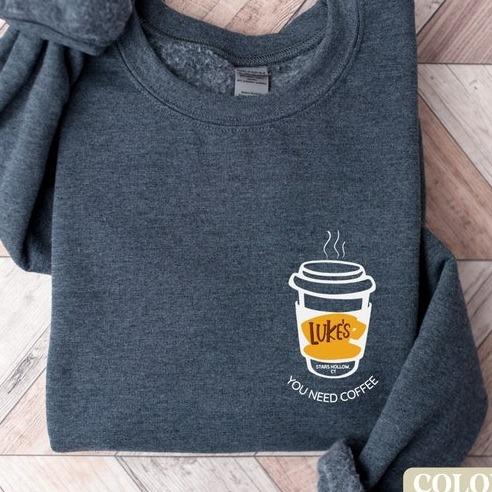 Lukes Diner Sweatshirt  T Shirt, Gilmore Girls Shirt, Stars Hollow shirt, Gilmore Girls Gift, Gilmore Girl Gifts, Gilmore Girls Merch, Lorelai, Gilmor