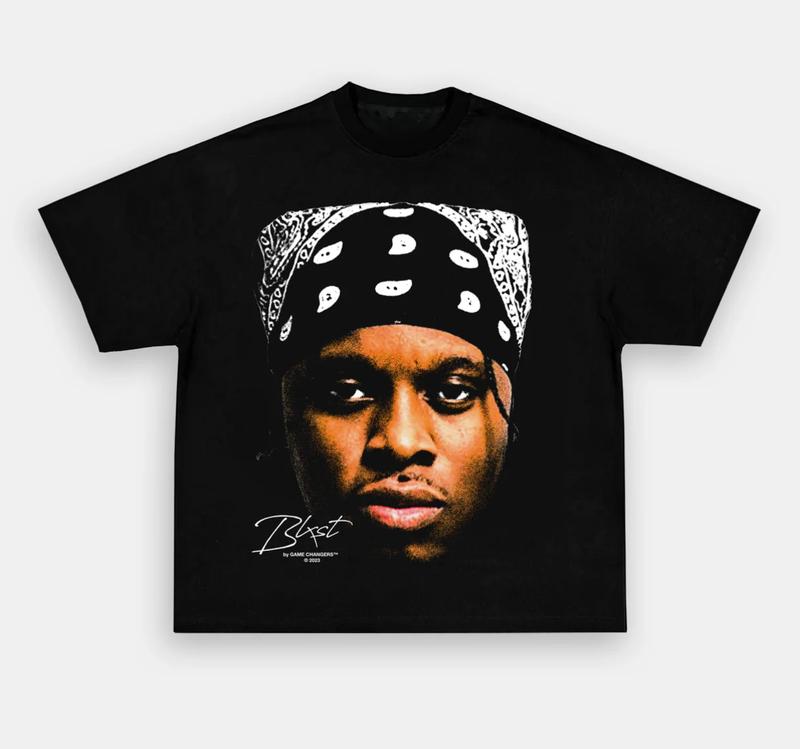 BIG FACE BLXST TEE Menswear Top Underwear Man Tshirt Streetwear Tropical Shortsleeve Bestie Crewneck Round Neck