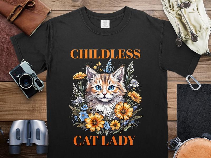 Kamala Harris Shirt, Childless Cat Ladies For Harris 2024 Shirt, Anti Trump Tee, Gifts For Women | Cat Lady TShirt, 2024 Election, Democrats