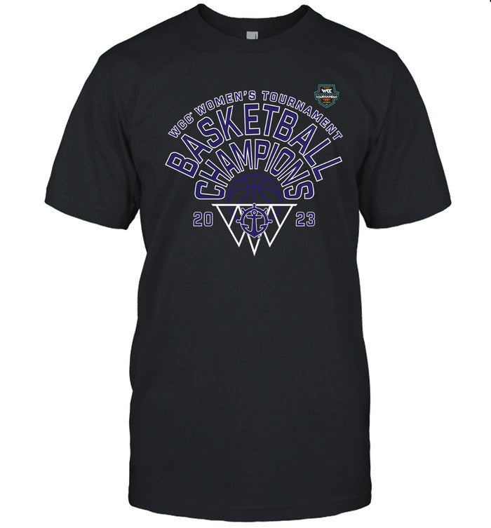 Portland Pilots 2023 WCC Womenâ€™s Basketball Regular Season Champions Black T-Shirt