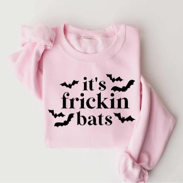 It's Frickin Bats Sweatshirt, Halloween Sweatshirt, Spooky Season, Halloween Crewneck, Funny Halloween Tee, Scary Halloween Shirt, Bat Tee