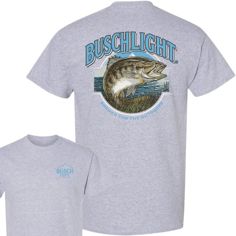 Busch Light - Busch Light Out Fishing T-Shirt, Casual Graphic Round Neck T-shirt for Summer, Fashion Top for Daily Wear,  For Men, For Women