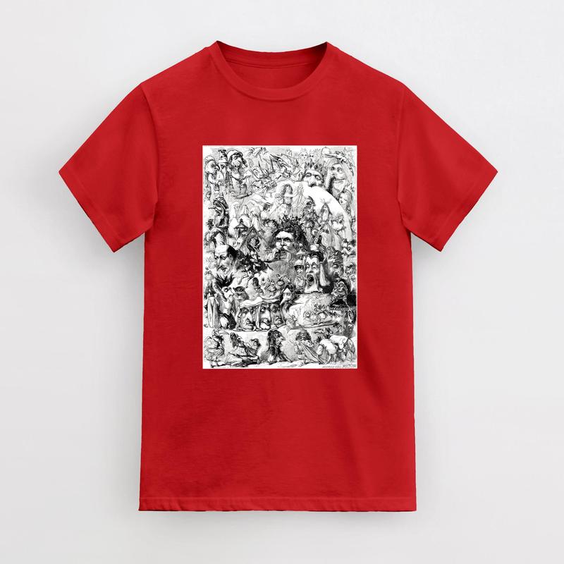 Vintage Dreamy Art Graphic Shirt, Retro Creepy 90s Shirt, Abstract Art Cotton Shirt, Line Art Vintage Tee,  Cool Gift