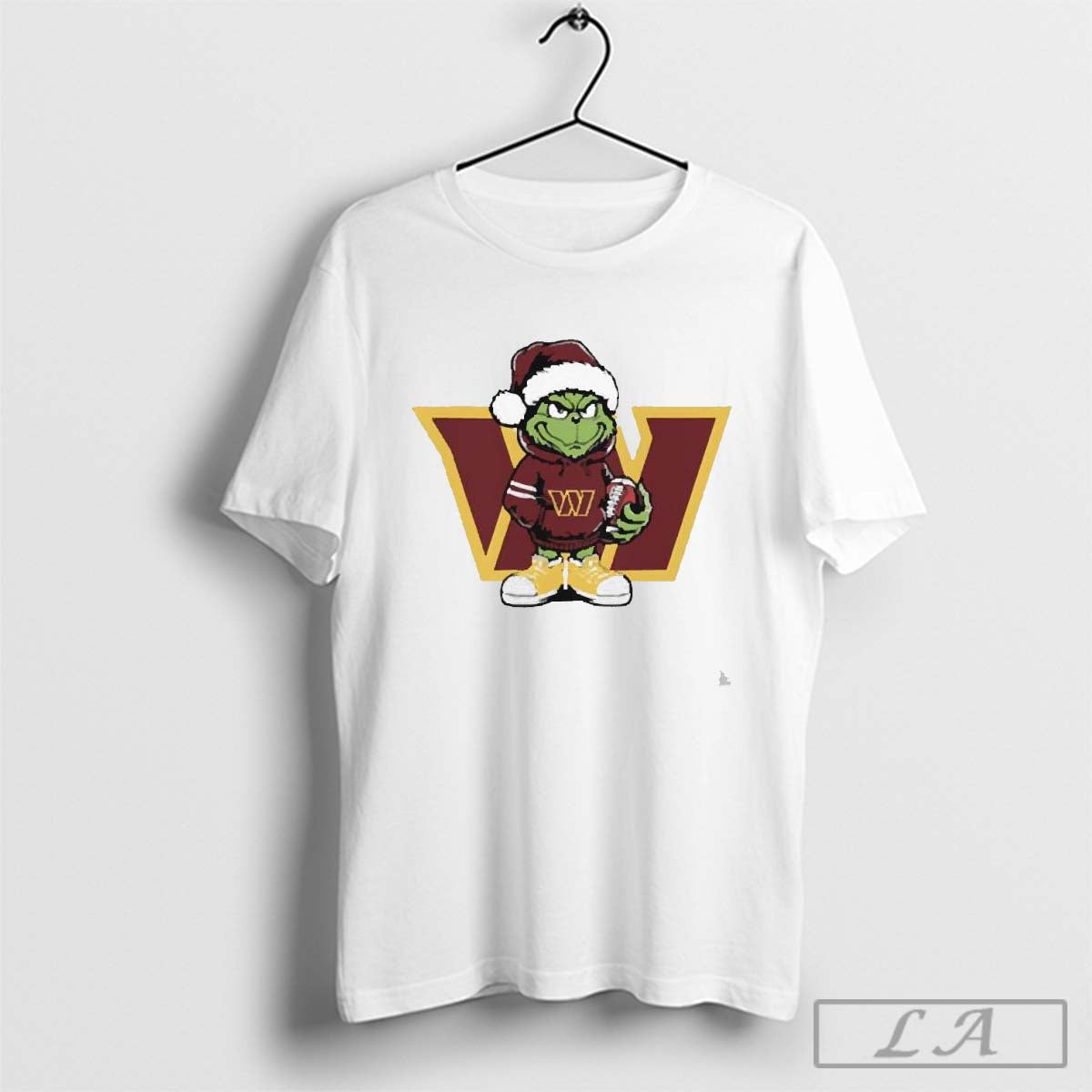 Premium Grinch hug ball Washington Commanders Christmas 2024 Shirt