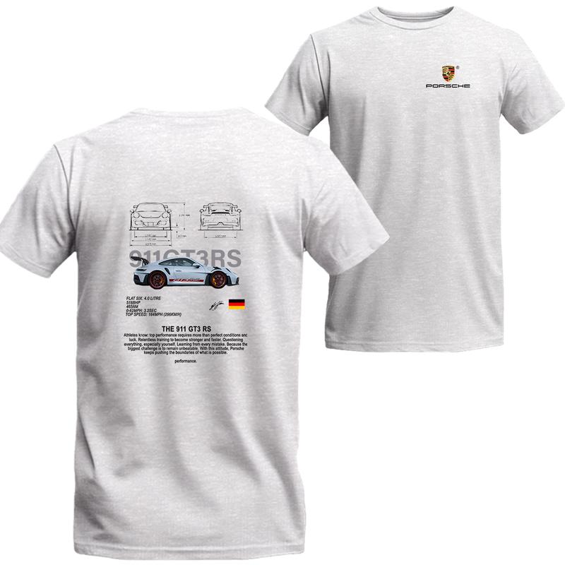 Porsche 911 GT3 RS T-Shirt, Crewneck Shirt, Best choice, Menswear Top, porsche shirt Underwear Streetwear