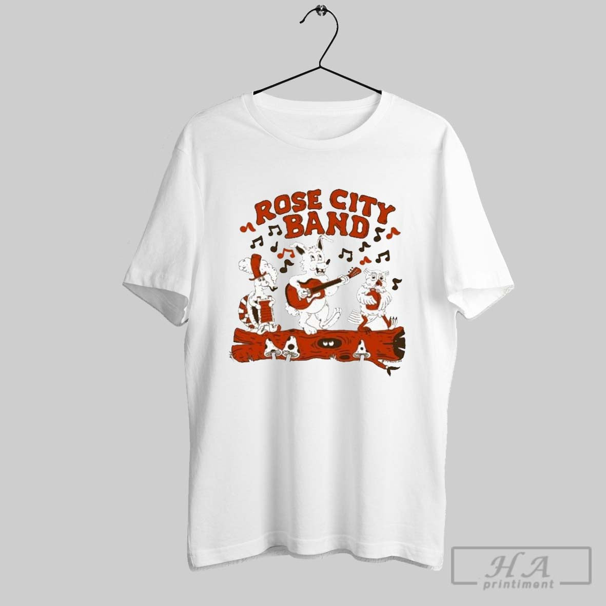 Rose City Band Wolf Owl Turtle T Shirts