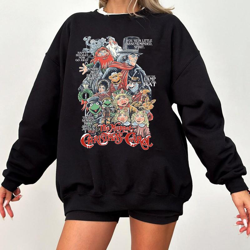 The Muppet Christmas Carol Sweatshirt, Kermit The Frog, Gonzo, Miss Piggy, Christmas Movie Shirt, Merry Christmas