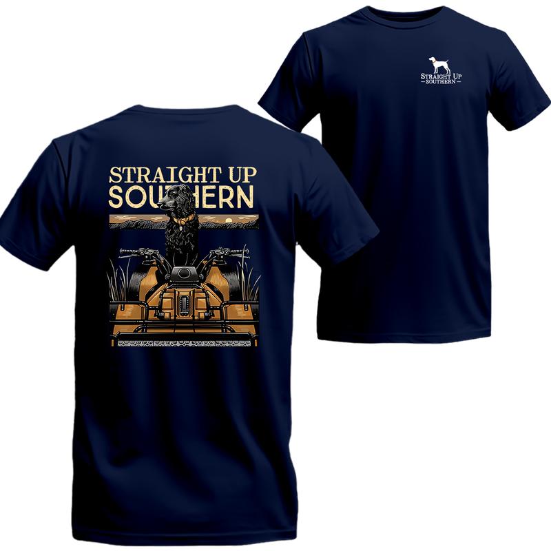Straight Up Southern T-shirt - Camo Country Shirt, Straight Up Southern Short Sleeve Tee Shirt, Beer Shirt Viral, Menswear Top Underwear Streetwear