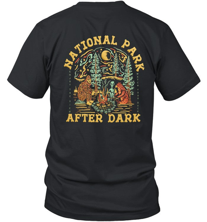 T-Shirt National Park After Dark Cryptid Campfire Limited