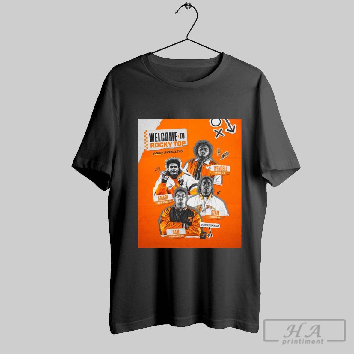 Tennessee Vols Football Welcome To Rocky Top Early Enrollees Wendell Amari Star Transfers Sam Poster T Shirt