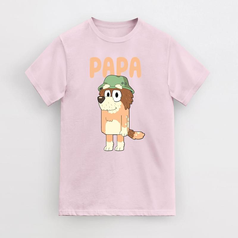 Papa Bluey Dad Tee, Bluey Bingo Family Cool Papa Club Gift For Fathers Day T-Shirt