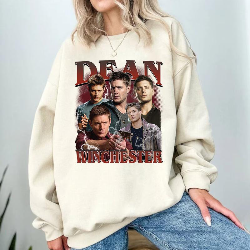 Dean TShirt, Winchester T Shirt, Gift For Woman and Man Unisex T-Shirt Sweatshirt Hoodie Casual Cotton Fabric Fashion Top Womenswear
