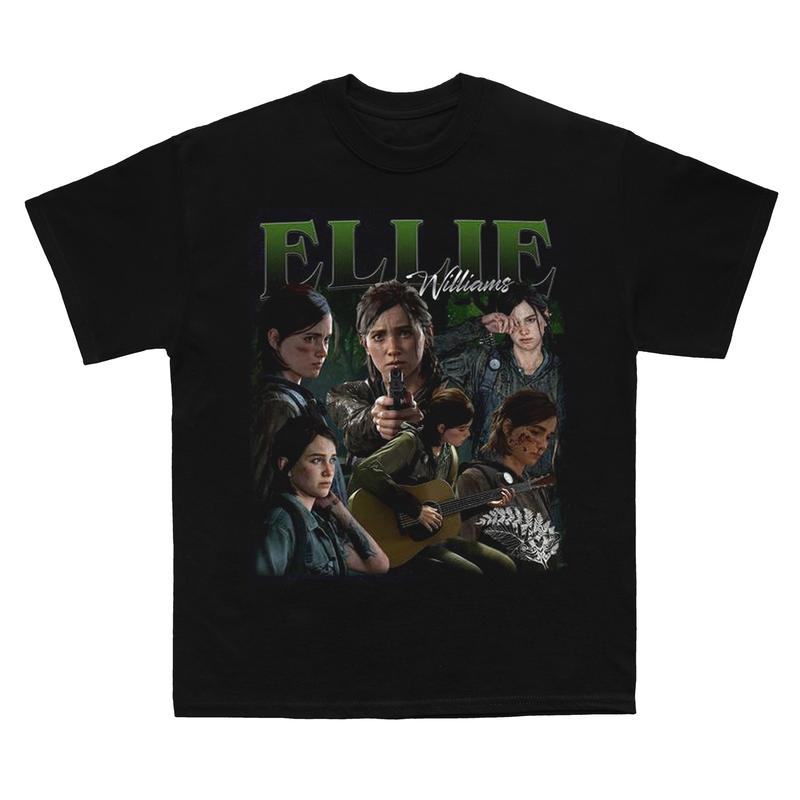 Ellie Williams The Last Of Us Vintage T-Shirt, TLOU Vintage Shirt,  Ellie Williams Gift For Movies Lovers Casual Clothing Fabric Sweatshirts Streetwea