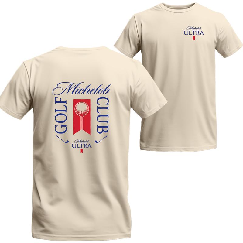 Michelob Golf Club Beige Colorway T-shirt, Michelob Short Sleeve Tee, Unisex Shirt