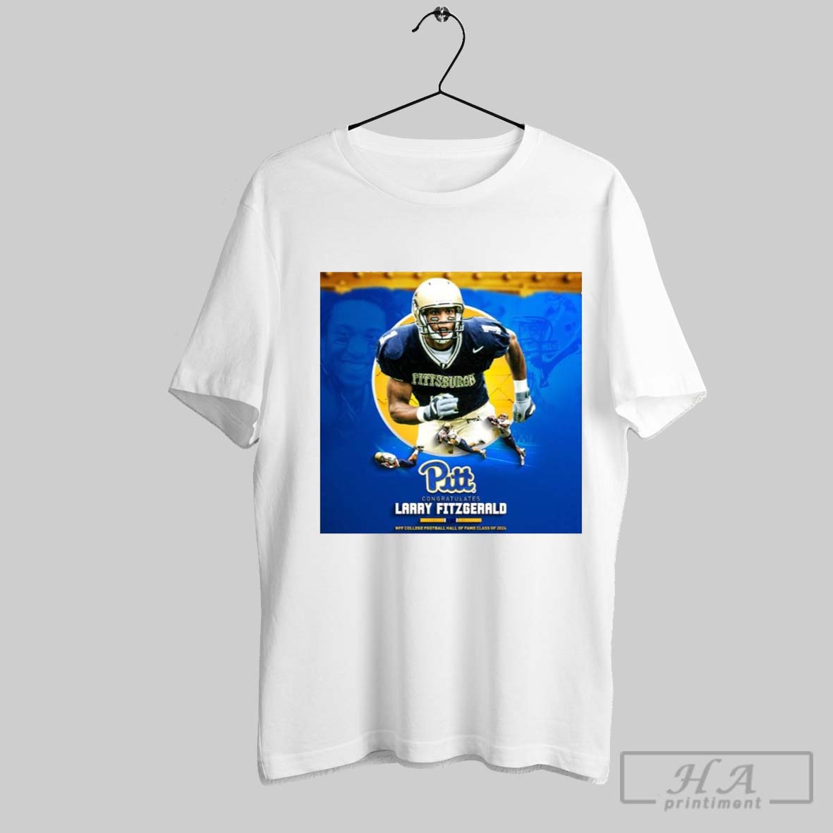 Poster Pitt Panthers Congratulates Larry Fitzgerald Nff College Football Hall Of Fame Class Of 2024 T Shirt