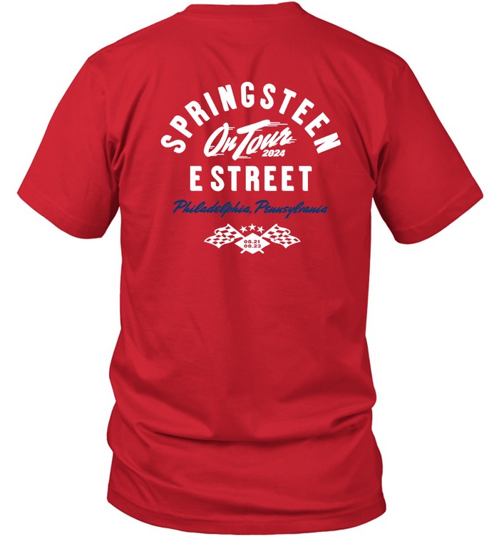 August 21 & 23 2024 Philadelphia PA Citizens Bank Park Bruce Springsteen And E Street Shirt Art Prin