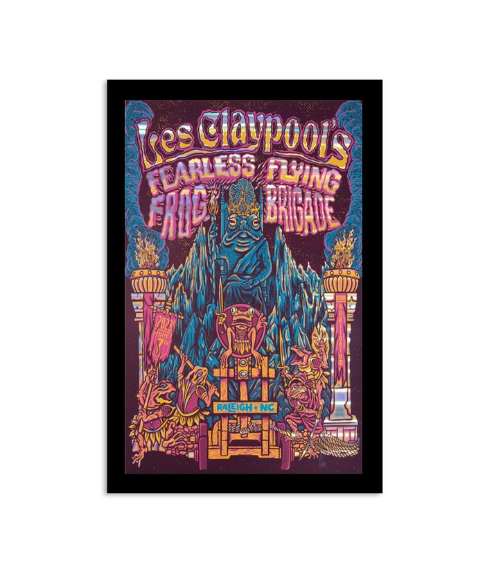 Les claypools Fearless Flying Frog Brigade 06072023 Raleigh NC Poster