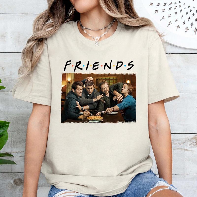 Supeerenatural Vintage Shirt, Supeernatural Retro Homage, Friends Supeerenatural shirt, Sam-Winchester Shirt, Dean-Winchester Shirt Casual Cotton