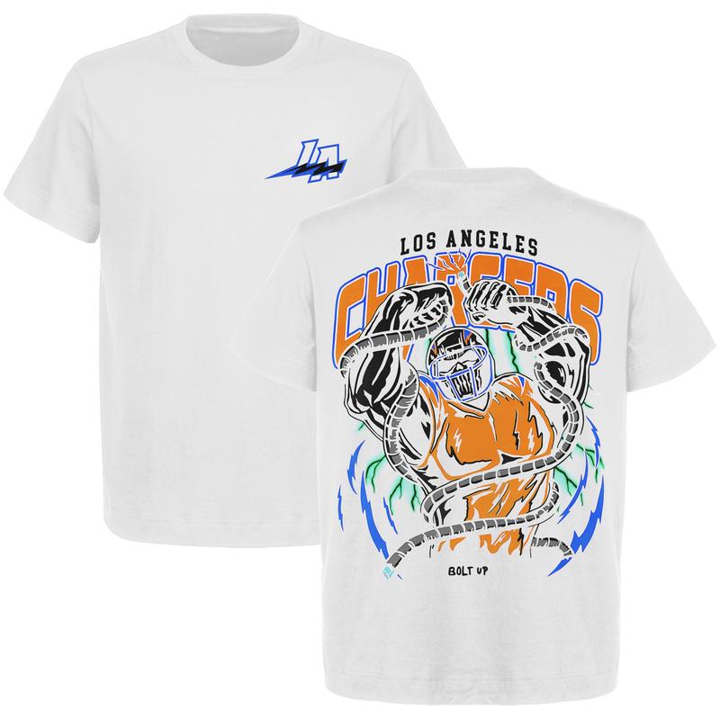 Limited Edition Los Angeles Football Bolt Up Graphic T-Shirt | Heavy Cotton | Men's & Women's Retro American Football Shirt