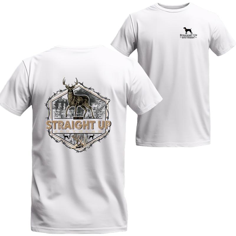 Straight Up Southern Deer Hunting T-Shirt, Unisex T-shirt For Men, For Women, Best choice, Menswear Top, Beer Shirt Underwear Tshirt