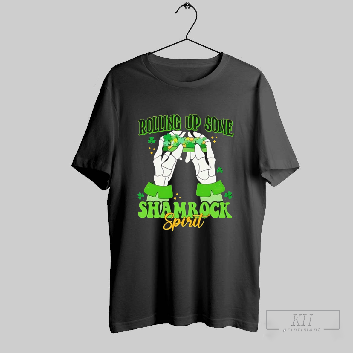 Rolling Up Some Shamrock Spirit St Patricks Day Shirt T Shirt