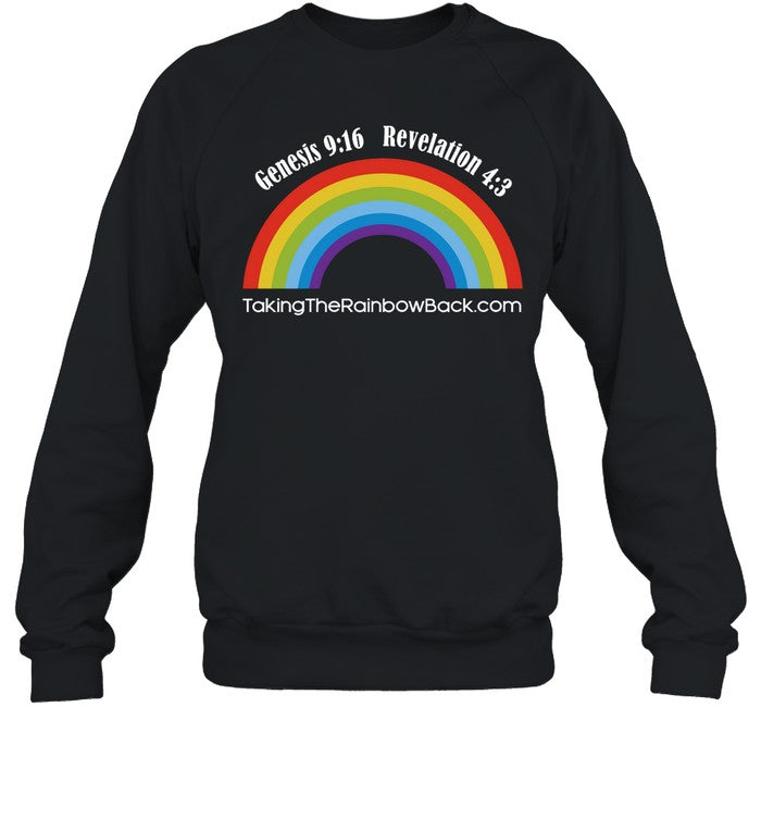 Genesis 916 Revelation 43 Taking The Rainbow Back Hoodie
