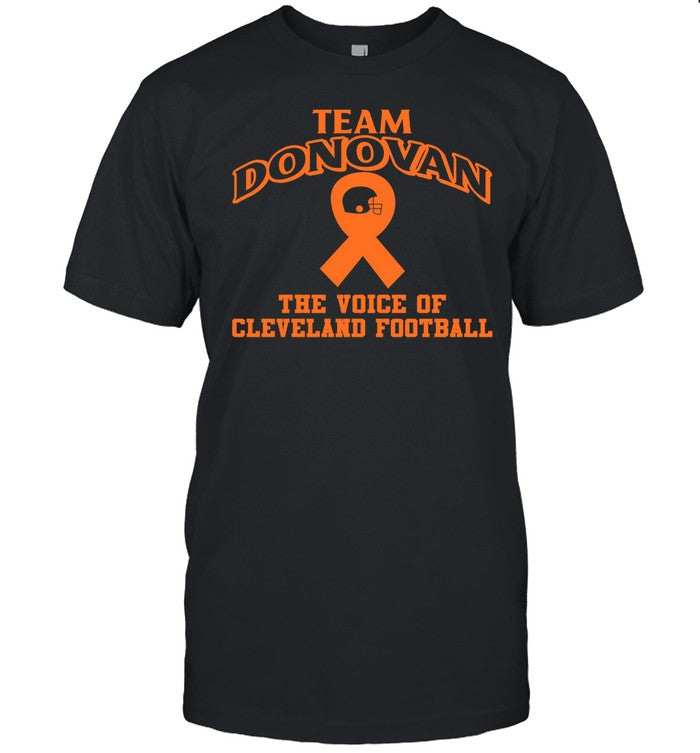 Nathan Zegura Wearing Team Donovan The Voice Of Cleveland Football Shirt