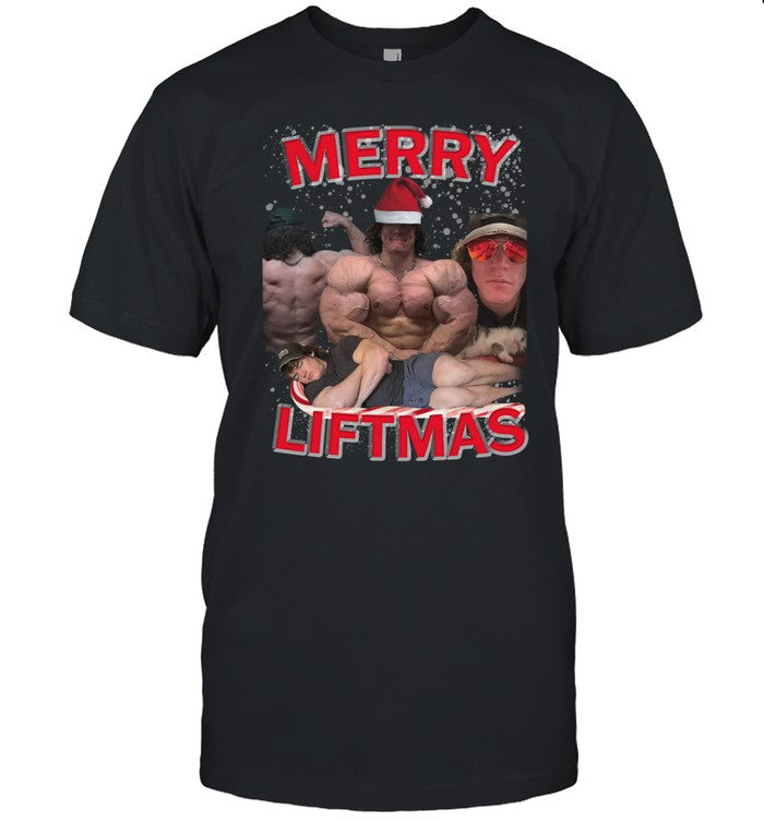 Silly Tees Merry Liftmas Sam Sulek Memes Shirt