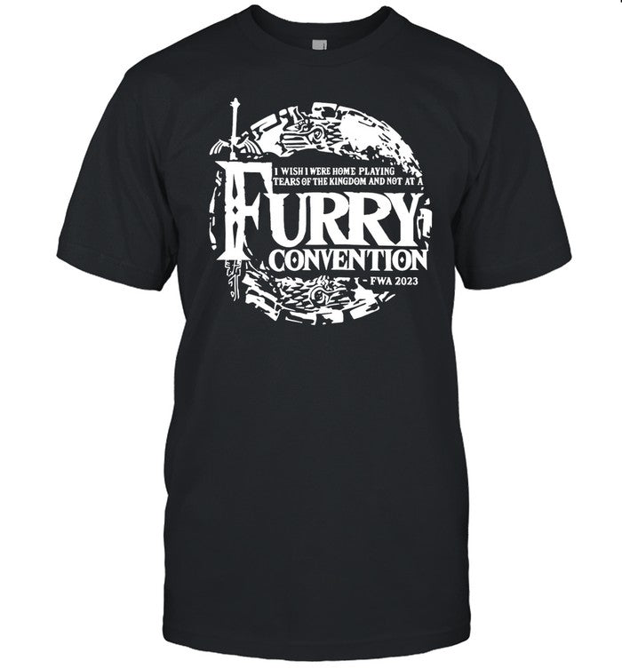 Tehemopenguin I Wish I Were Home Playing Tears Of The Kingdom And Not At A Furry Convention Fwa 2023 Shirt